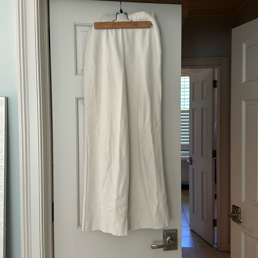 Zara cream colored knit pants. Size S. Worn once.